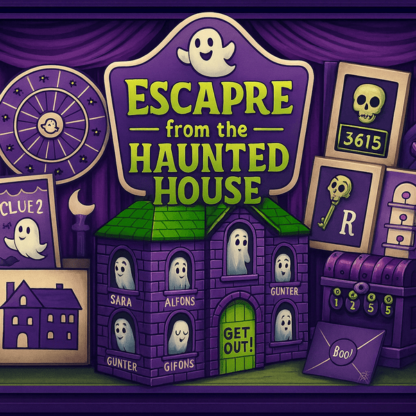 Escape from the Haunted House - Printable Escape Room Kit