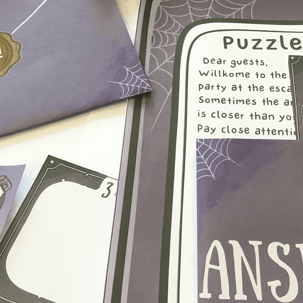 Escape from the Haunted House - Printable Escape Room Kit