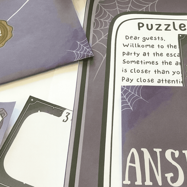 Escape from the Haunted House - Printable Escape Room Kit