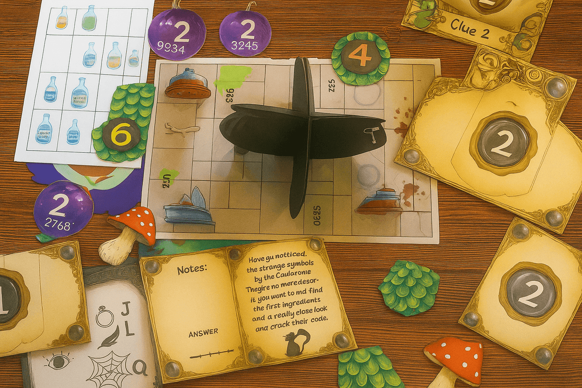 The Magic School - Printable Escape Room Kit