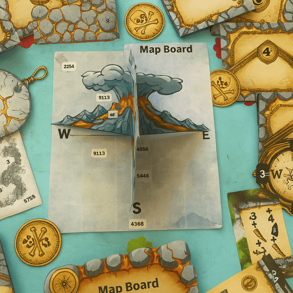 Pirate Volcano Adventure - Printable Escape Room Kit