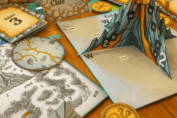 Pirate Volcano Adventure - Printable Escape Room Kit