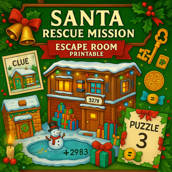 Santa Rescue Mission – Printable Escape Room