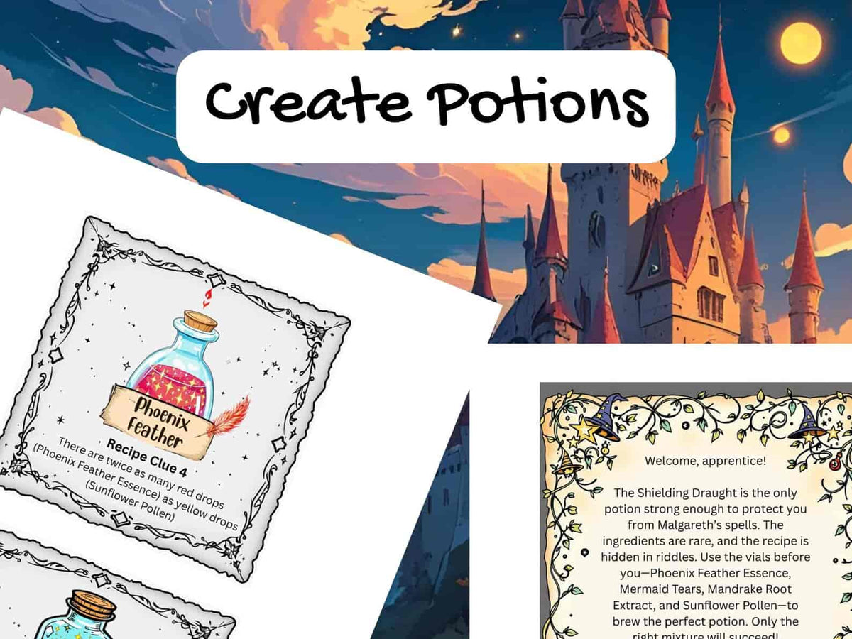 The Wizard School – Printable Escape Room