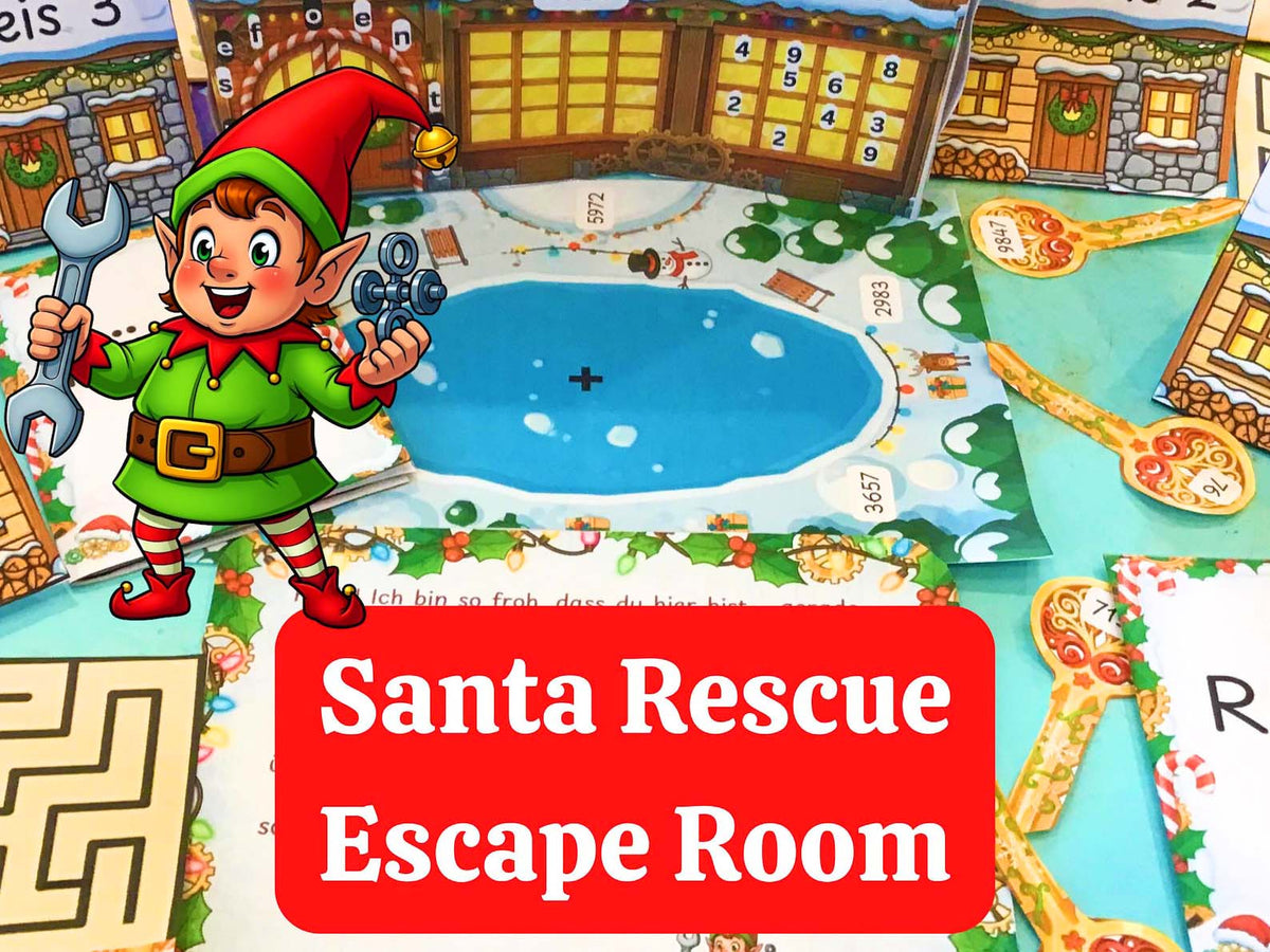 Santa Rescue Mission – Printable Escape Room