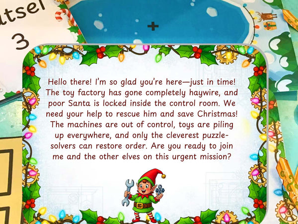 Santa Rescue Mission – Printable Escape Room